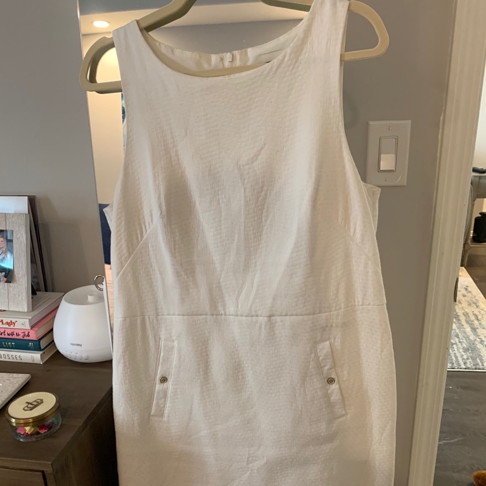 Banana Republic white work dress!